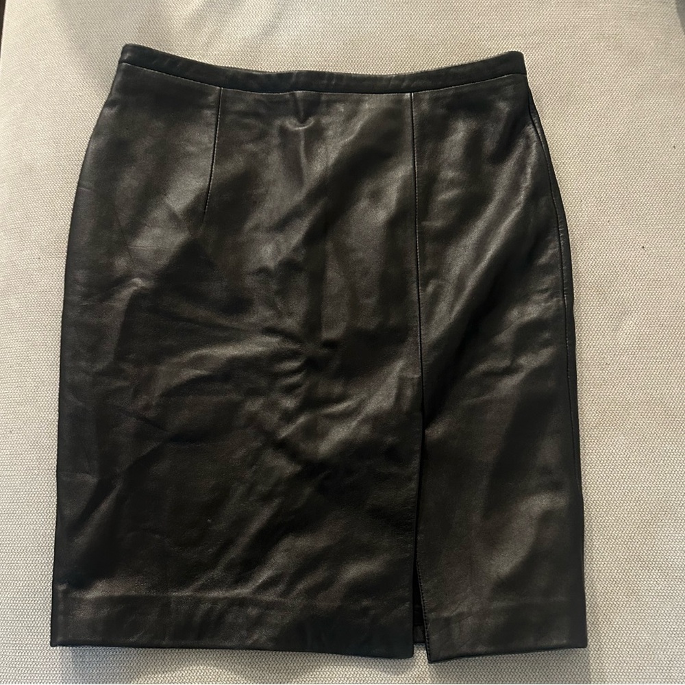 Michael Kors leather pencil skirt
